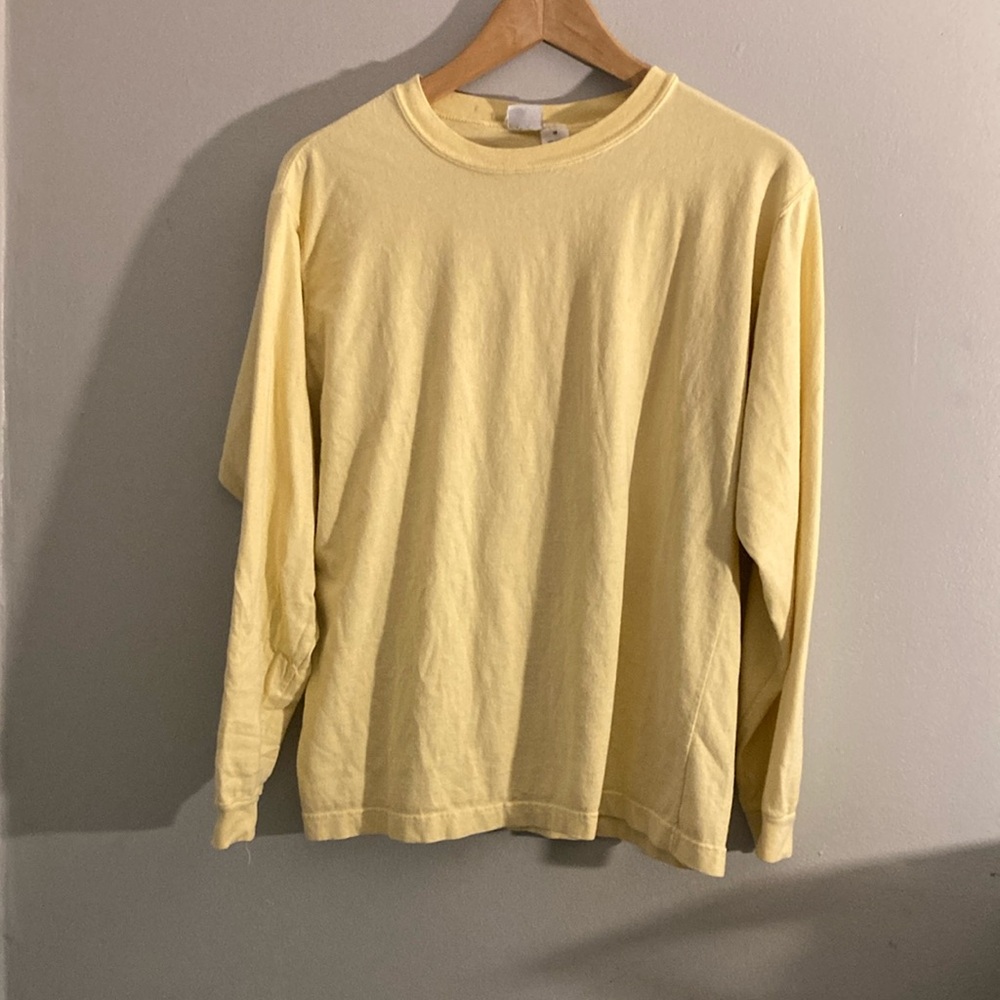 Talbots Yellow Long Sleeve Tee Soft Cotton